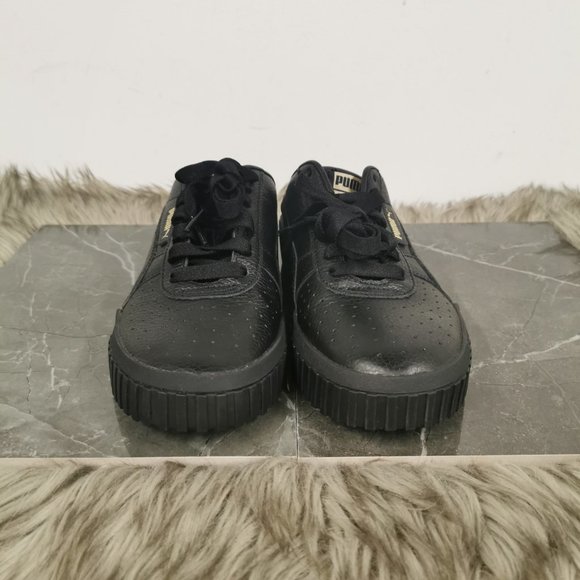 Puma Mules Cali Black / Gold Slip Ons - Picture 6 of 7